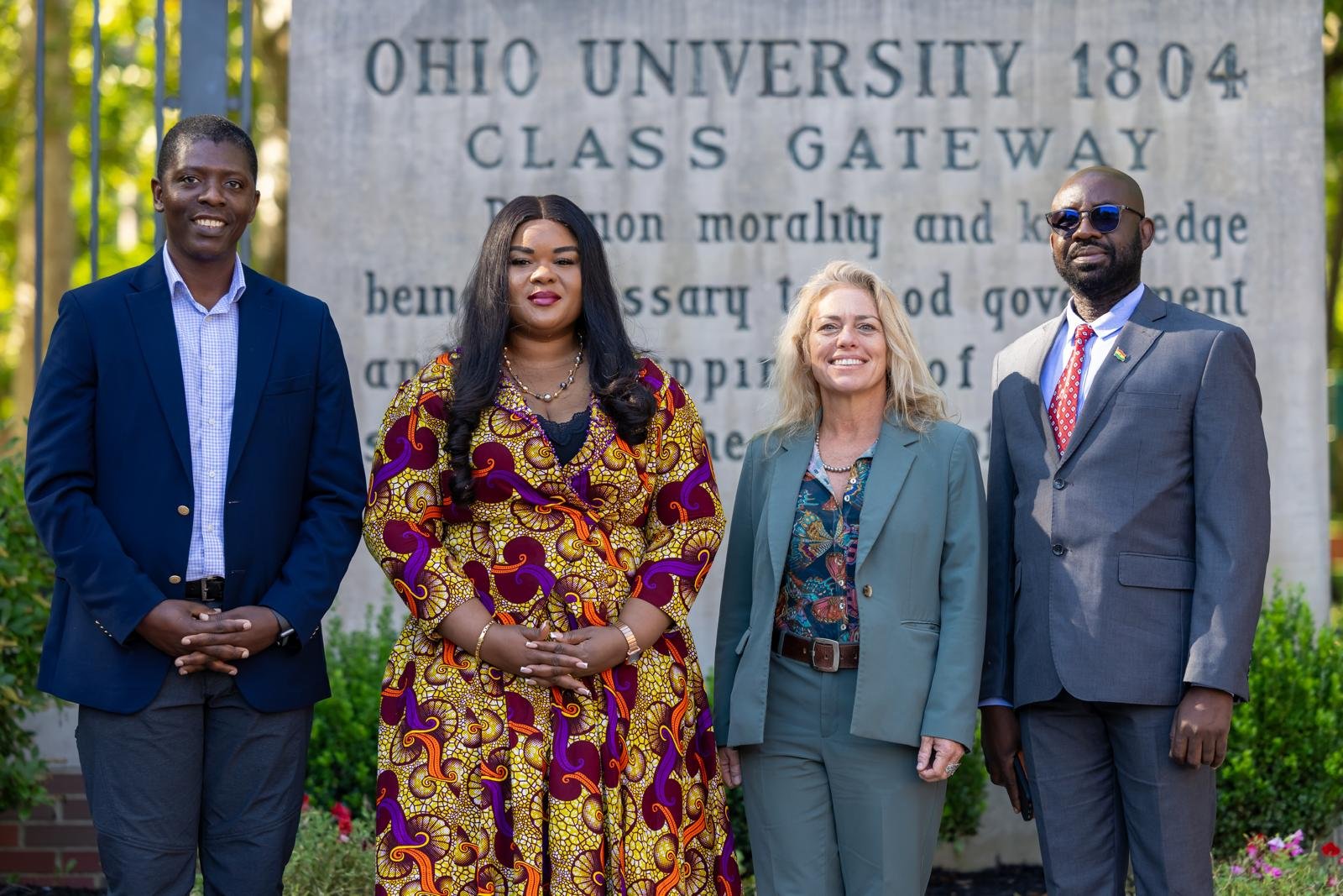 Four delegation leaders at the Ohio University 1804 Class Gateway